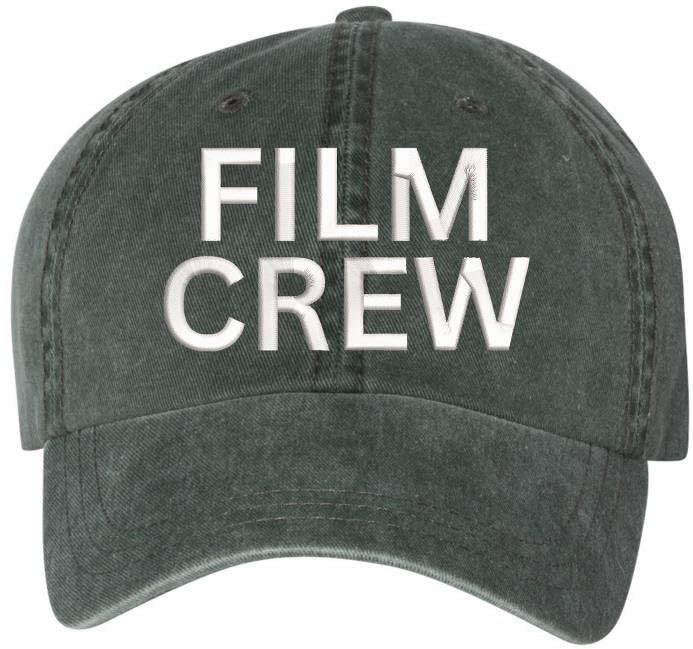 Film Crew Embroidered Dad Hat Washed Cotton Vintage Movie Personnel Adjustable Baseball Hat