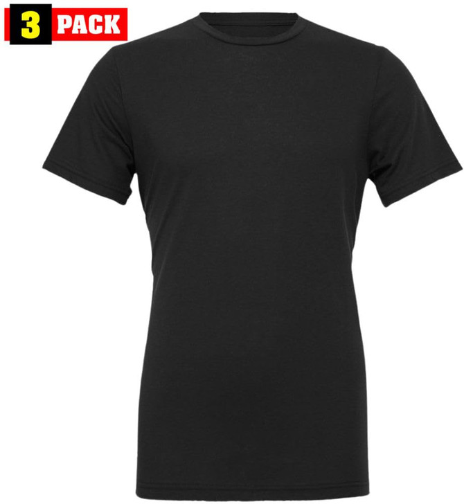 Solid Color Military Style T-Shirts | 100% Cotton Ring Spun Army Color Short Sleeve Crewneck Tee Shirts | 3 Pack