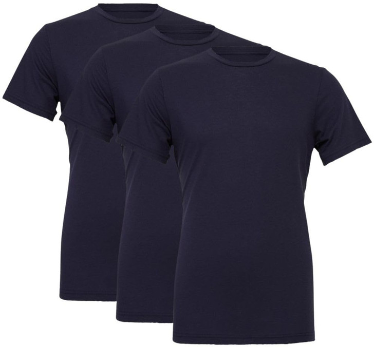 Solid Color Military Style T-Shirts | 100% Cotton Ring Spun Army Color Short Sleeve Crewneck Tee Shirts | 3 Pack