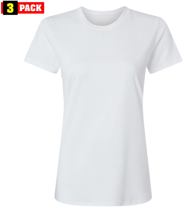 3 Pack Women's Performance Quick Dry Athletic Tactical T-Shirts Running Workout Army Short Sleeve Shirts