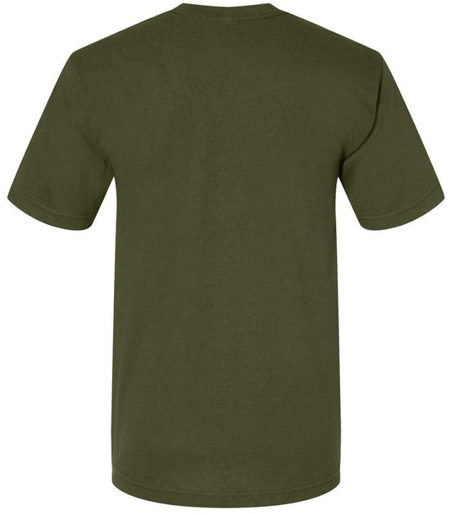 US Military Solid Color T-Shirts | 100% Cotton Made in USA Shirts | Short Sleeve Crewneck Tees 3 PACK