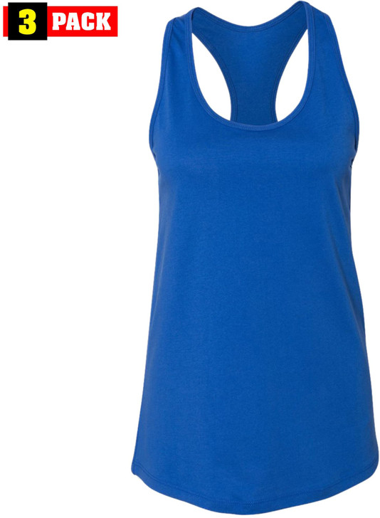 Jersey Racerback Tank Top Set | Relaxed Fit Athletic Running Yoga Tanks Tops, Womens, 3 Pack