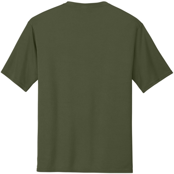 Solid Performance Military Tactical T-Shirts | 100% Polyester Moisture Wicking Crewneck Tee Shirts, 6-Pack