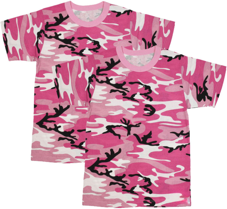 Kids Camouflage T-Shirts, 2 Pack - Youth Tactical Military Camo Tee, Soft & Comfortable Army Tees for Boys & Girls