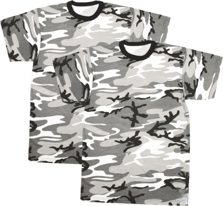 Kids Camouflage T-Shirts, 2 Pack - Youth Tactical Military Camo Tee, Soft & Comfortable Army Tees for Boys & Girls
