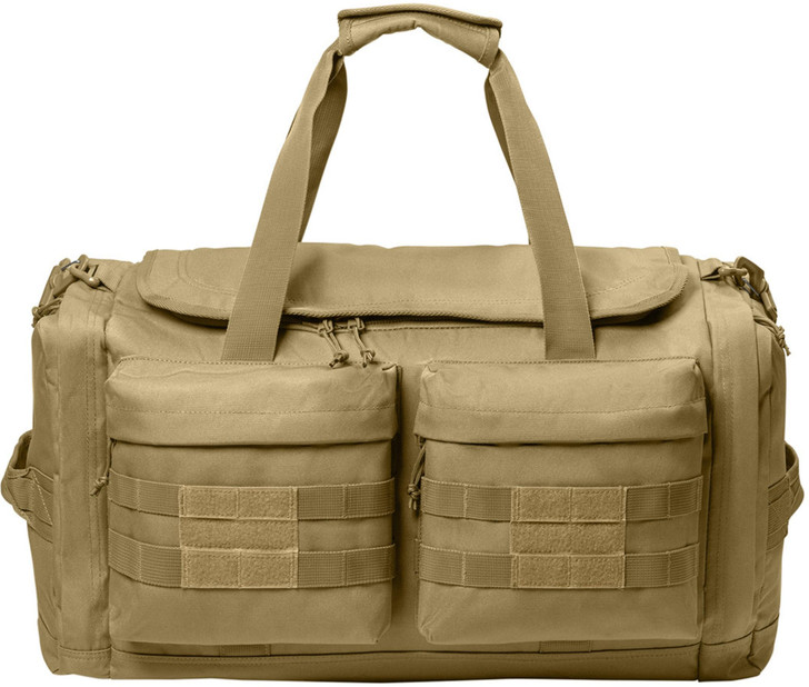 Tactical MOLLE Duffel Bag Heavy Duty Military Gym & Travel Bag, Multiple Compartments, Water-Resistant, Carry-On