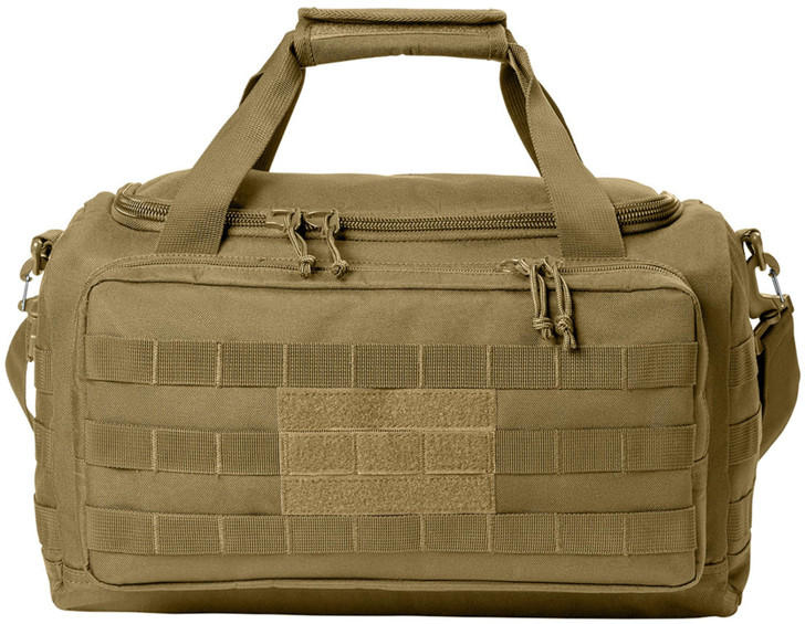 Tactical Gear MOLLE Carry Bag, Durable 600D Polyester, Patch-Ready & Padded Strap, Medium Size