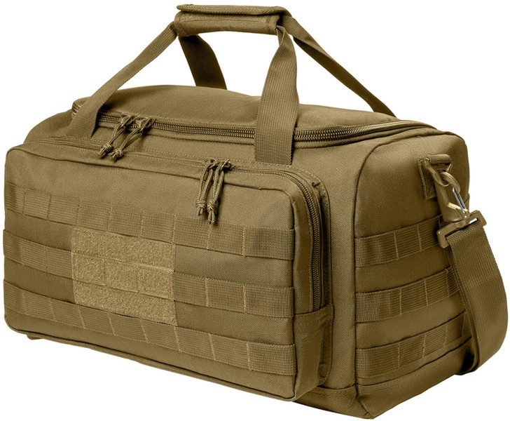 Tactical Gear MOLLE Carry Bag, Durable 600D Polyester, Patch-Ready & Padded Strap, Medium Size