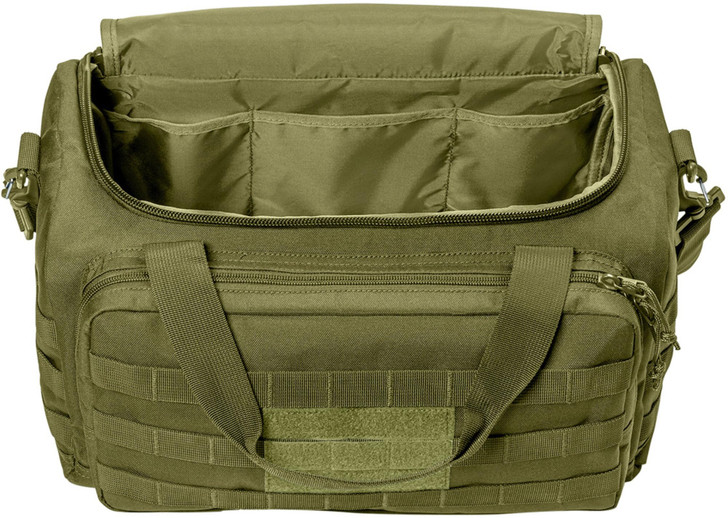 Tactical Gear MOLLE Carry Bag, Durable 600D Polyester, Patch-Ready & Padded Strap, Medium Size