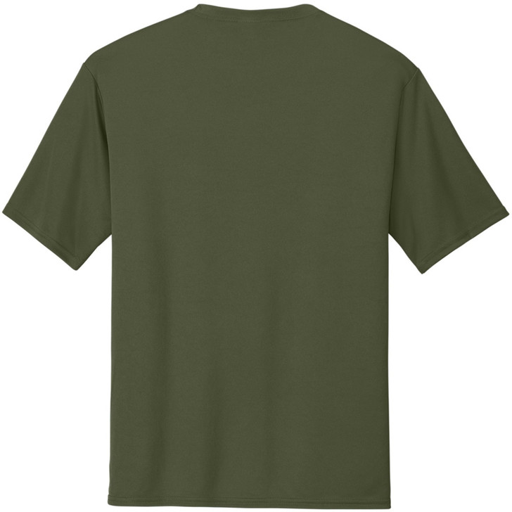 Moisture Wicking Security Printed T-Shirt | 100% Polyester Crewneck Uniform Guard Agent Shirt Sleeve Shirt