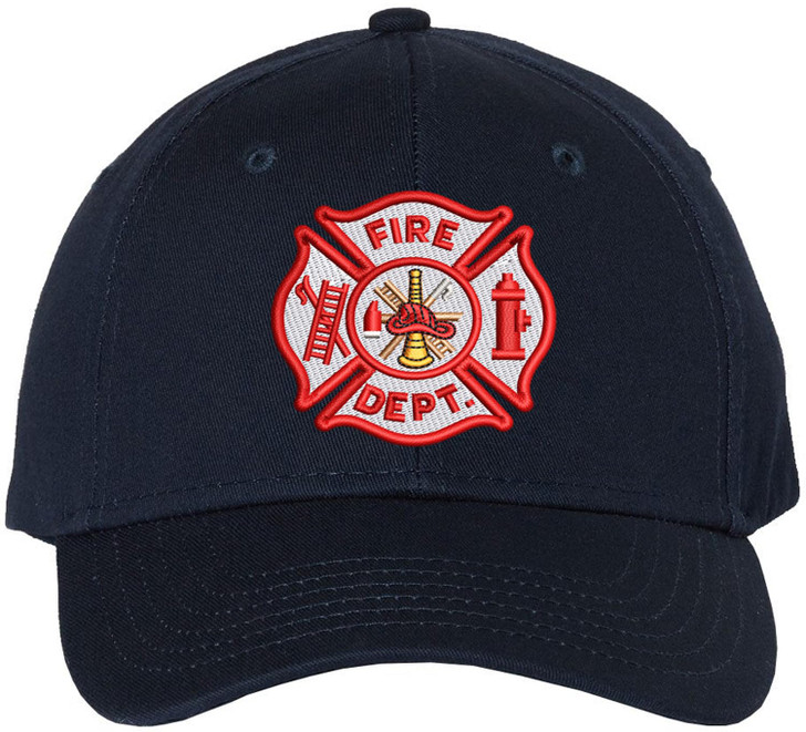 Fire Department Hat Fire Dept Logo Low Profile Adjustable Baseball Cap