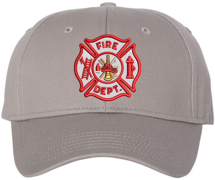 Fire Department Hat Fire Dept Logo Low Profile Adjustable Baseball Cap