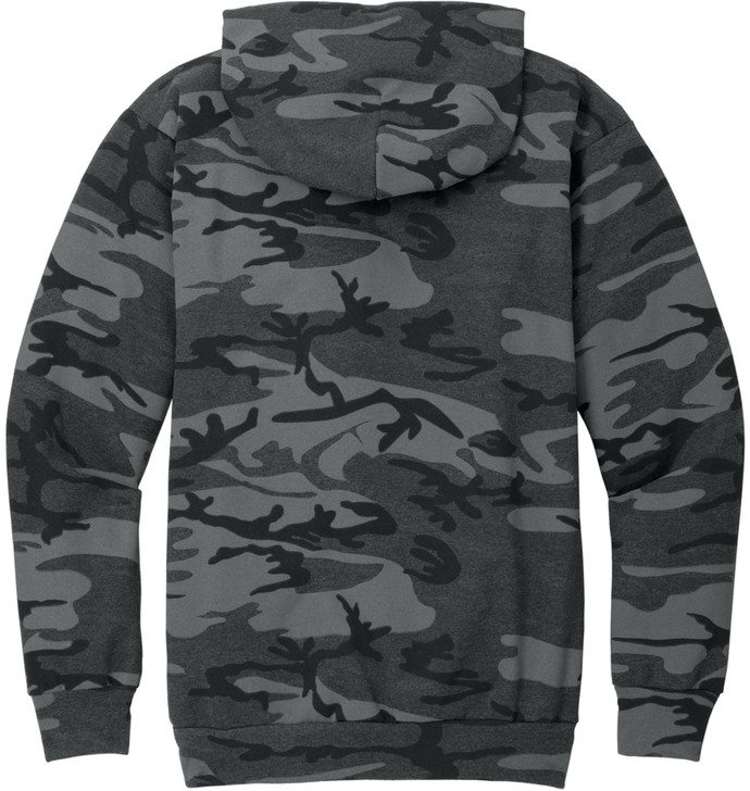 Camo Fleece Pullover Hoodie | Camouflage Hooded Sweatshirt | Casual Warm Cotton Blend with Front Pocket