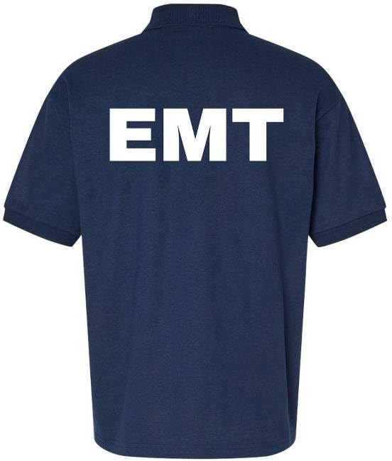EMT Polo Shirt Emergency Medical Technician First Responder 911 Paramedic Golf Shirt