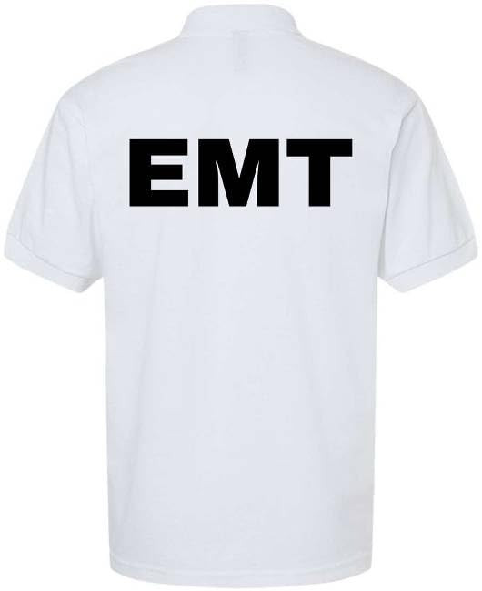 EMT Polo Shirt Emergency Medical Technician First Responder 911 Paramedic Golf Shirt