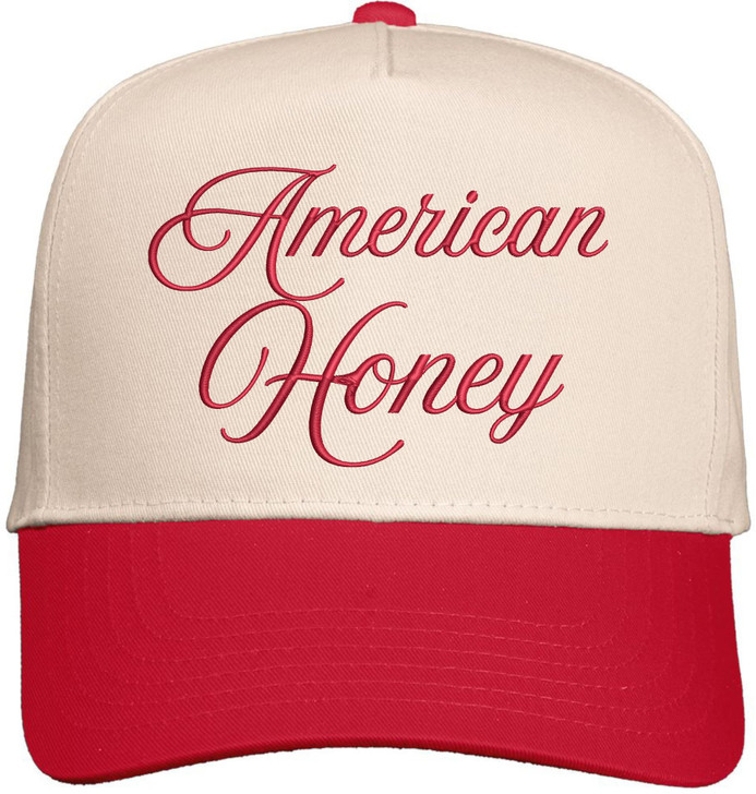 American Honey Hat - Two-Toned Embroidered Baseball Cap, Snapback Country Style for Men and Women