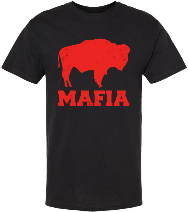 Buffalo Mafia Distressed T-Shirt | New York Bill Football City Fan Club Game Day Tee Shirt for Men & Women