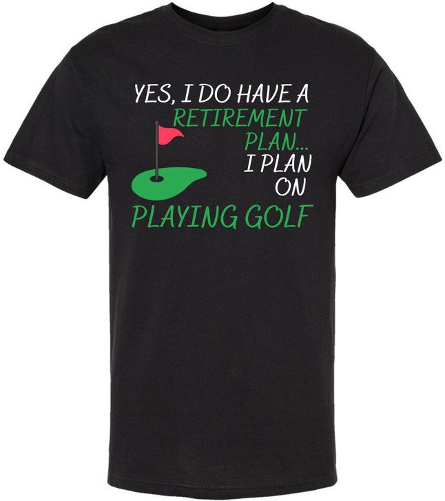 Funny Golf Printed T-Shirt | 100% Cotton Tee for Men & Women | Perfect Gift for Golf Lovers