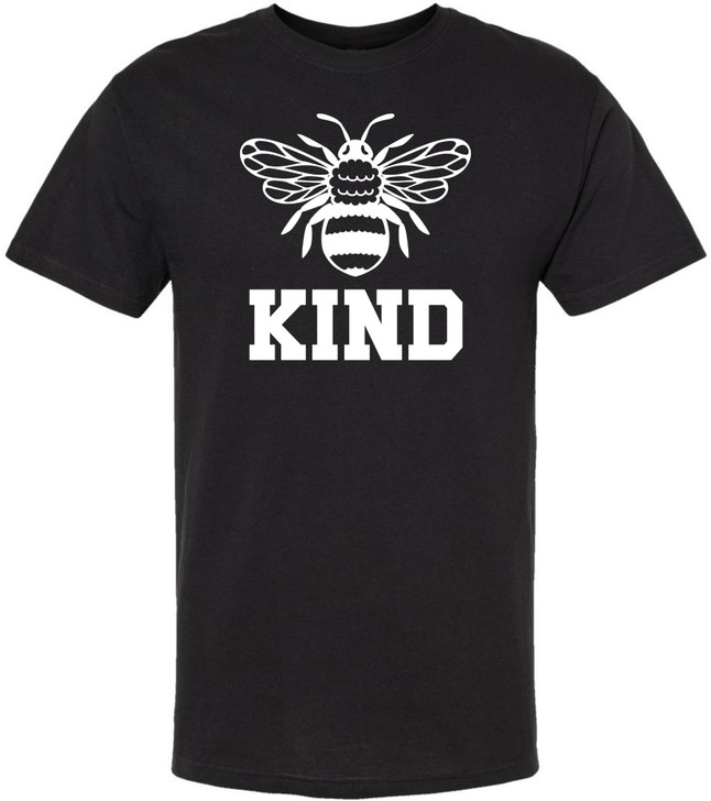 Bee Kind Printed T Shirt Bee Graphic Inspirational Shirt 100% Cotton Crewneck Tee