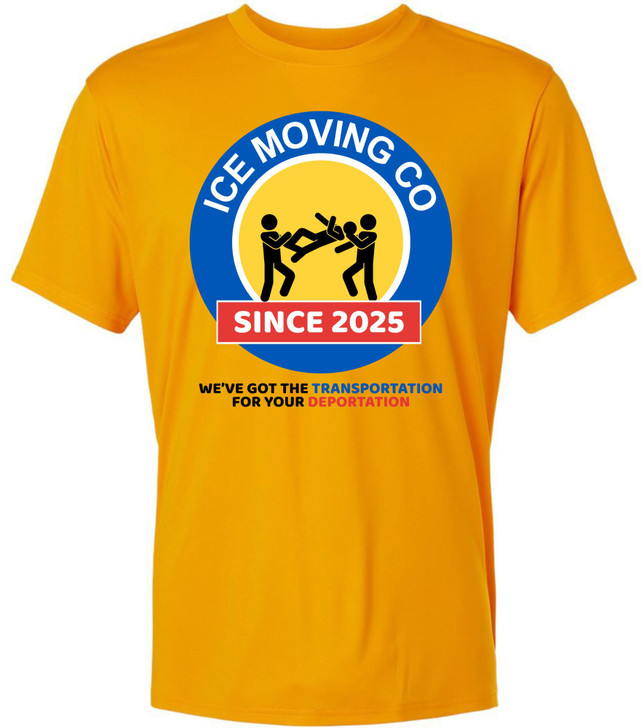 ICE Moving Co. T-Shirt Since 2025 | Deportation Transportation Funny Parody Tee Shirt