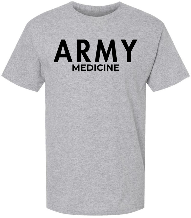 Army Medicine T-Shirt | U.S. Army Medical Corps Military Doctor & Medic Short Sleeve Crewneck PT Tee Shirt