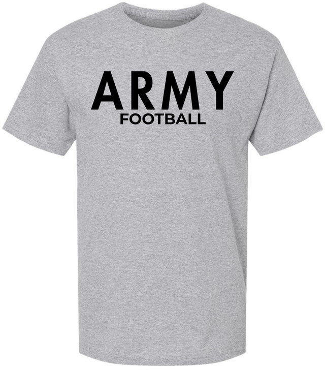Army Football T-Shirt | U.S. Military Academy West Point Sports Team Fan PT Physical Training Short Sleeve Tee Shirt