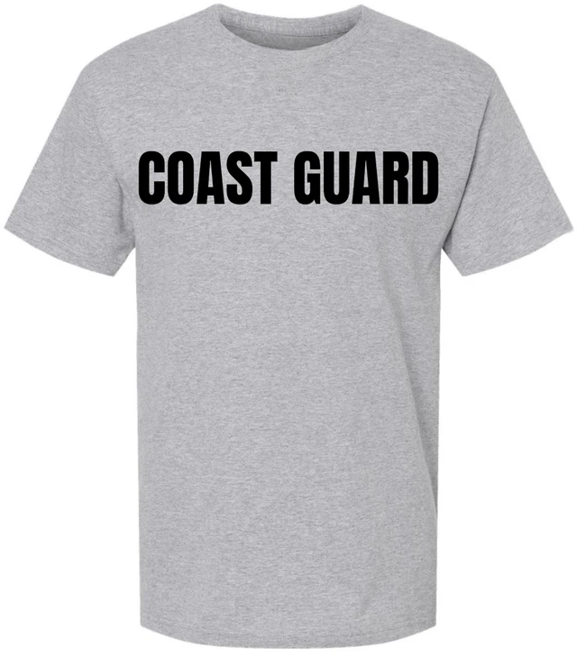 Coast Guard T-Shirt | US Physical Training PT Team Gym Workout Double Sided Printed Tee Shirt