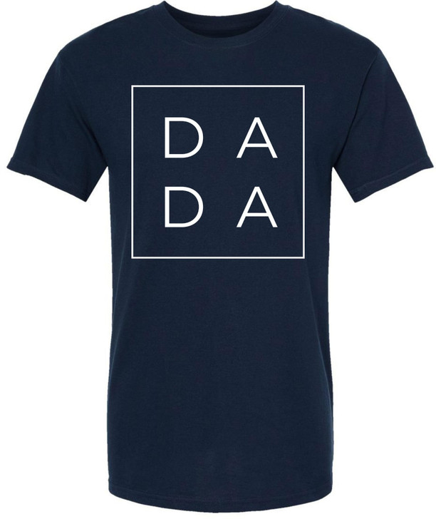 DADA Printed T-Shirt Minimalist Typography Dad Gift Graphic Cotton Crewneck Tee