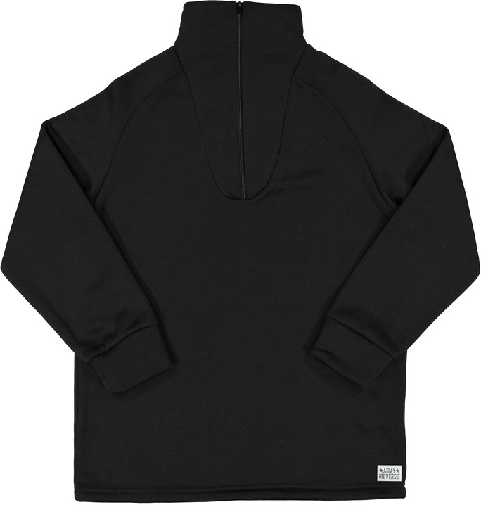 Men's Cold Weather Fleece-Lined Quarter Zip Thermal ECWCS Undershirt Top Underwear Shirt