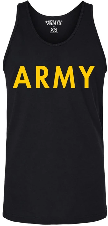 ARMY Physical Training PT Tank Top | US Military Infantry Exercise Training Sleeveless Printed Top