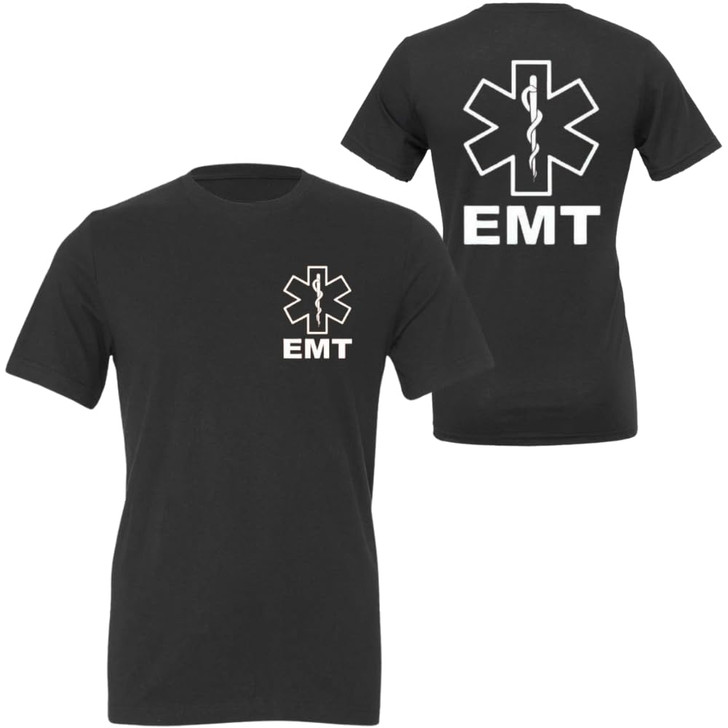 EMT T-Shirt | 100% Cotton Emergency Medical Technician 911 Paramedic Shirt | Short Sleeve Tee for Men & Women