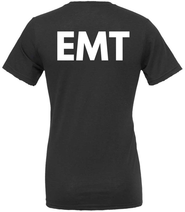 EMT Medical Paramedic Ambulance Emergency T-Shirt | Double Sided EMS First Responder Short Sleeve Tee Shirt