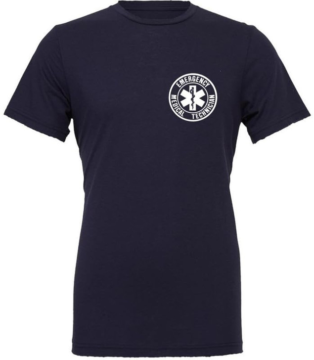 EMT Medical Paramedic Ambulance Emergency T-Shirt | Double Sided EMS First Responder Short Sleeve Tee Shirt