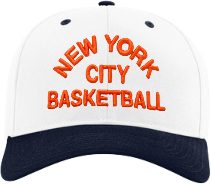 New York City Basketball 3D Puff Embroidered Hat Snapback Baseball Cap, Adjustable NYC B-Ball Cap