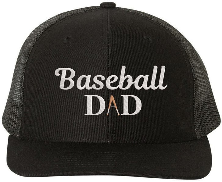 Baseball Mom or Baseball Dad Embroidered Trucker Cap Sports Parent Gift Mesh Snapback Adjustable Hat