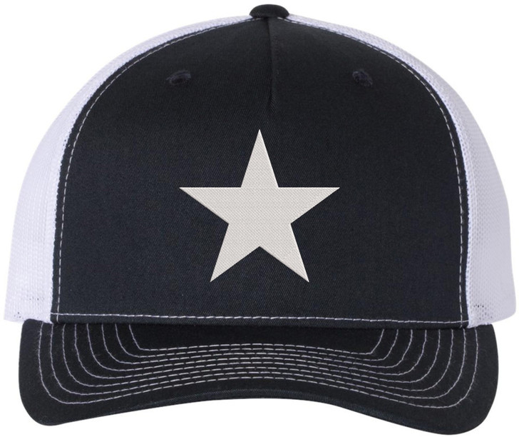 Star Embroidered Trucker Cap Patriotic Streetwear Mesh Back Baseball Hat