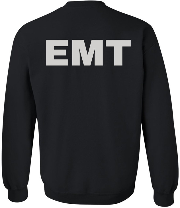 EMT Sweatshirt | Double-Sided Printed Emergency Medical Technician First Responder Crewneck Top