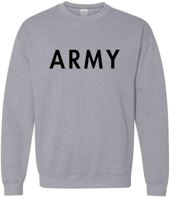 Army PT Crewneck Sweatshirt | USA Army Military Physical Training Exercise Workout Warm Sweatshirt