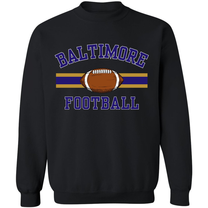 National Football US City League Teams Crewneck Sweatshirt | USA City Warm Sports Fan Gameday Pullover