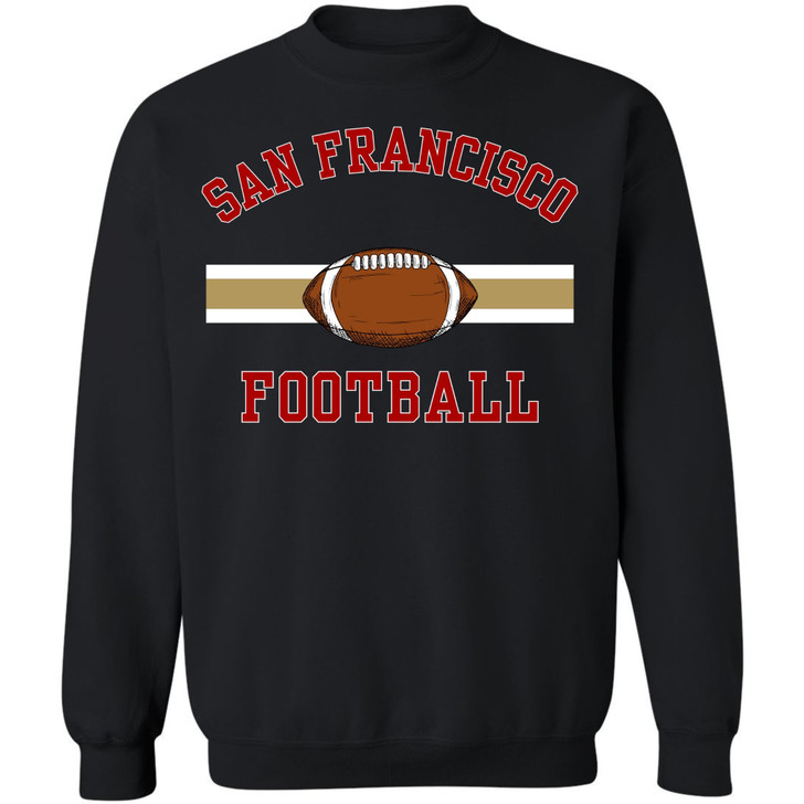National Football US City League Teams Crewneck Sweatshirt | USA City Warm Sports Fan Gameday Pullover