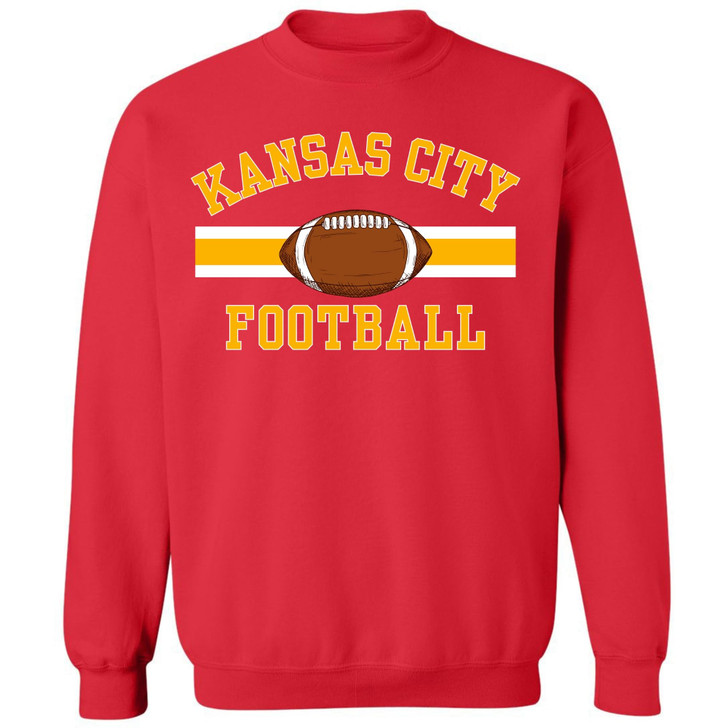 National Football US City League Teams Crewneck Sweatshirt | USA City Warm Sports Fan Gameday Pullover