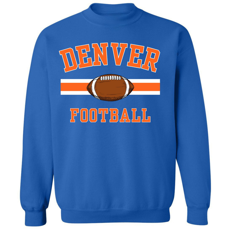 National Football US City League Teams Crewneck Sweatshirt | USA City Warm Sports Fan Gameday Pullover