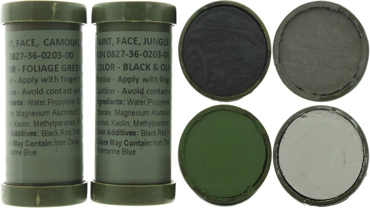 Camo Face Paint, NATO Military Camouflage Outdoor Makeup Jungle Paint Sticks