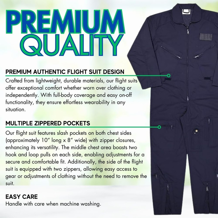 Flight Suit Coveralls Jumpsuit Military Style Air Force Pilots Costume Tactical Work Overalls Uniform for Men & Women