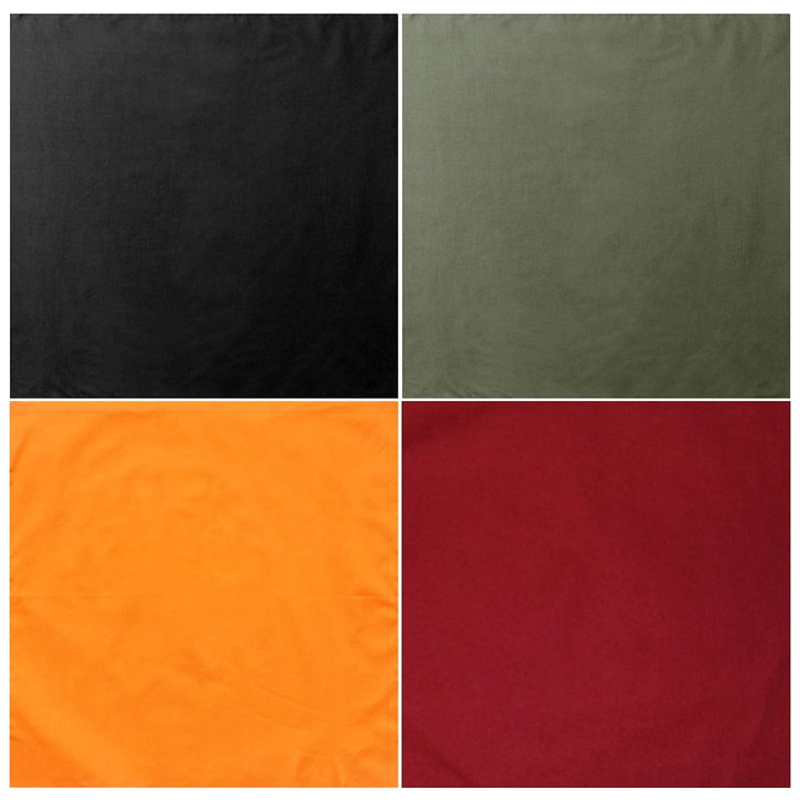 ARMYU Camouflage Bandanas Cotton Head Face Neck Cover Headwraps Bandanna 22" x 22", 4 Pack
