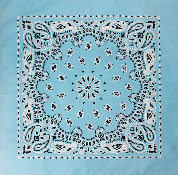 Trainmen Paisley 27" Jumbo Military Bandana Head Scarf Do-rag 100% Cotton Bandanna Face Cover 6-Pack