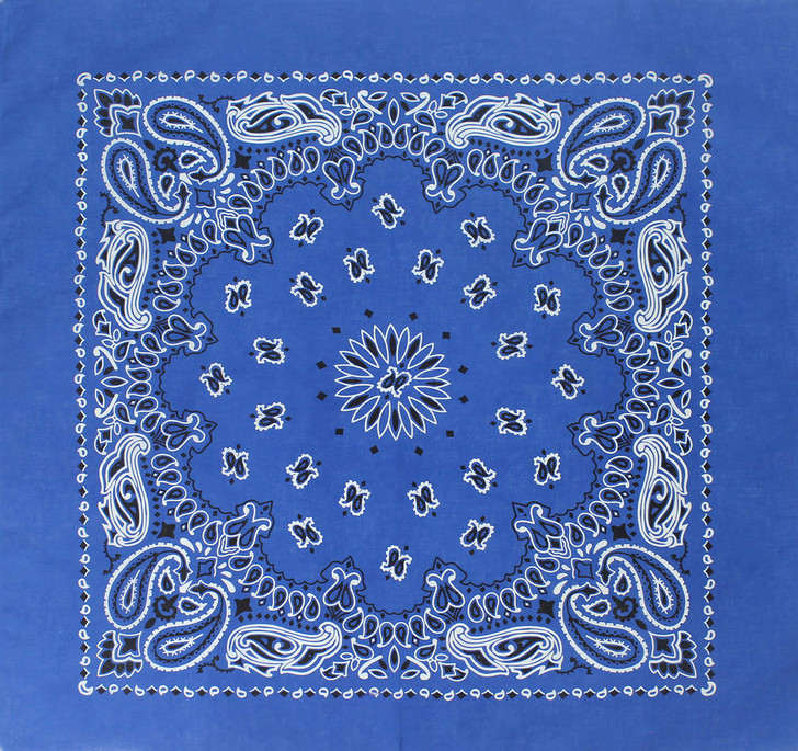 Trainmen Paisley 27" Jumbo Military Bandana Head Scarf Do-rag 100% Cotton Bandanna Face Cover 6-Pack