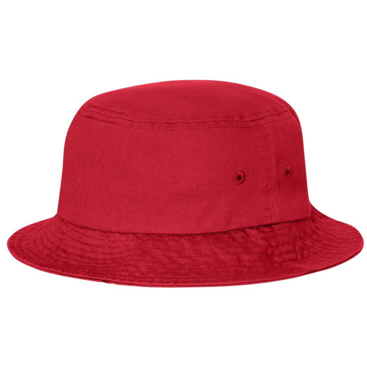 Red Lifeguard + Bucket Hat - Unisex Sun Protection Embroidered Logo Uniform Safety Cap for Men & Women