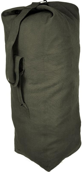 Top Load Heavyweight Cotton Canvas Tactical Military Duffle Bag Carryall Shoulder Storage Bulk Travel Bag