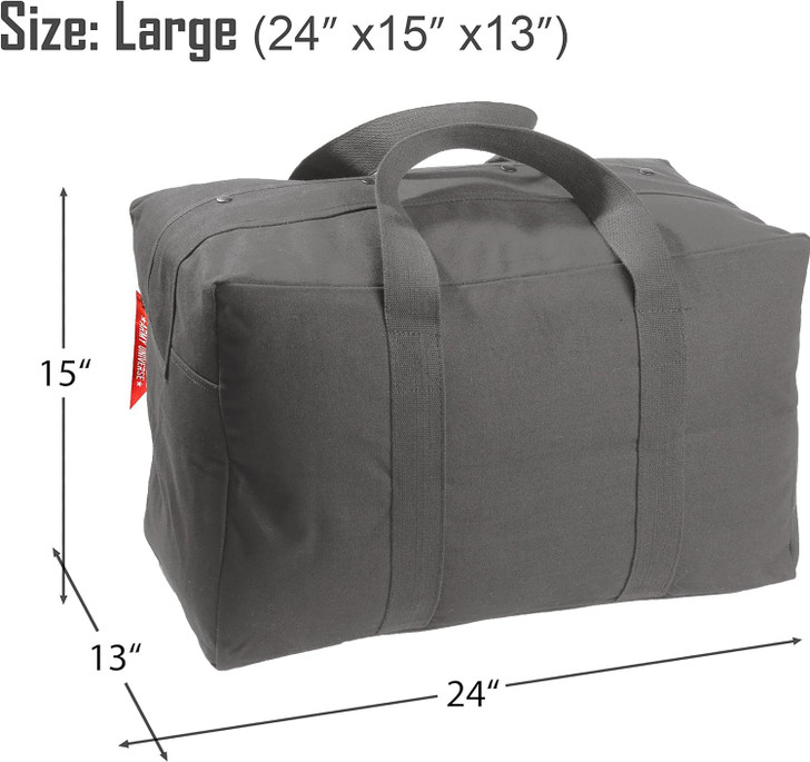 Tactical Parachute Cargo Bag Heavy Duty Canvas Carry Duffle Simple Solid Spacious Gear Bag